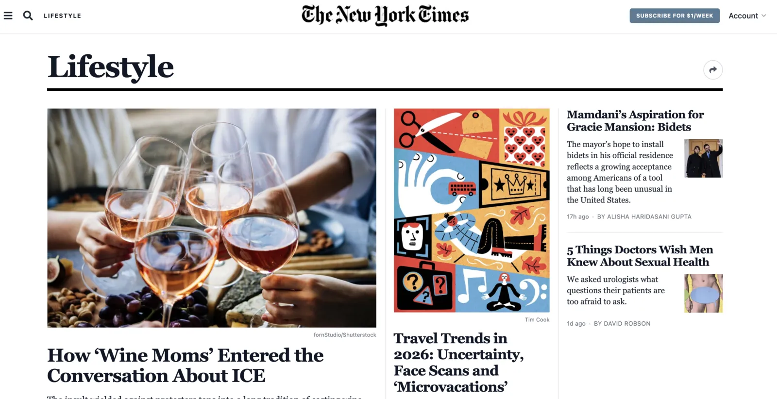 NYTimes 页面复刻结果