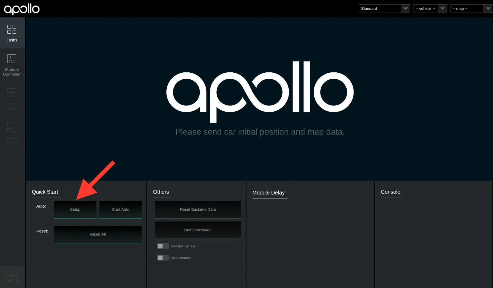 Apollo Dreamview 场景配置界面