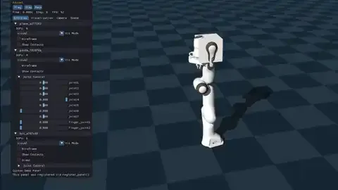 Genesis ImGui 关节控制界面