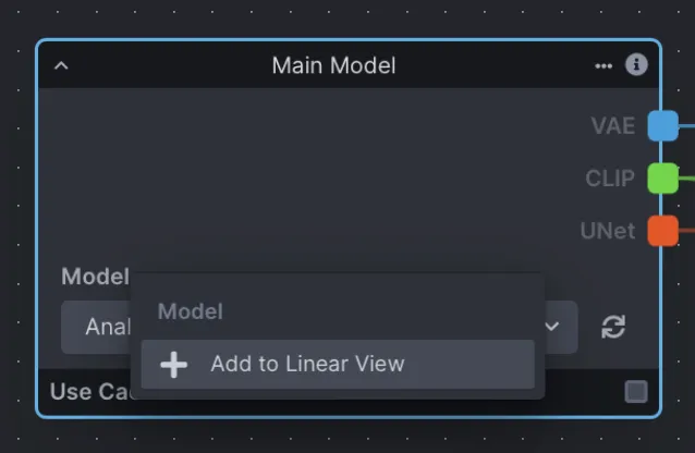 InvokeAI 线性工作流编辑视图