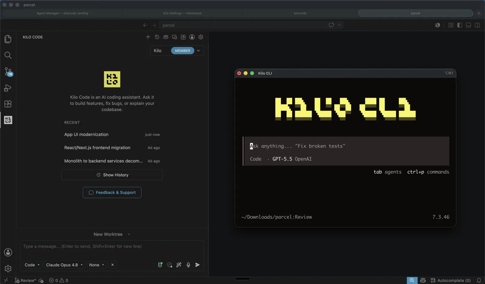 Kilo Code 在 VS Code 与 CLI 中运行