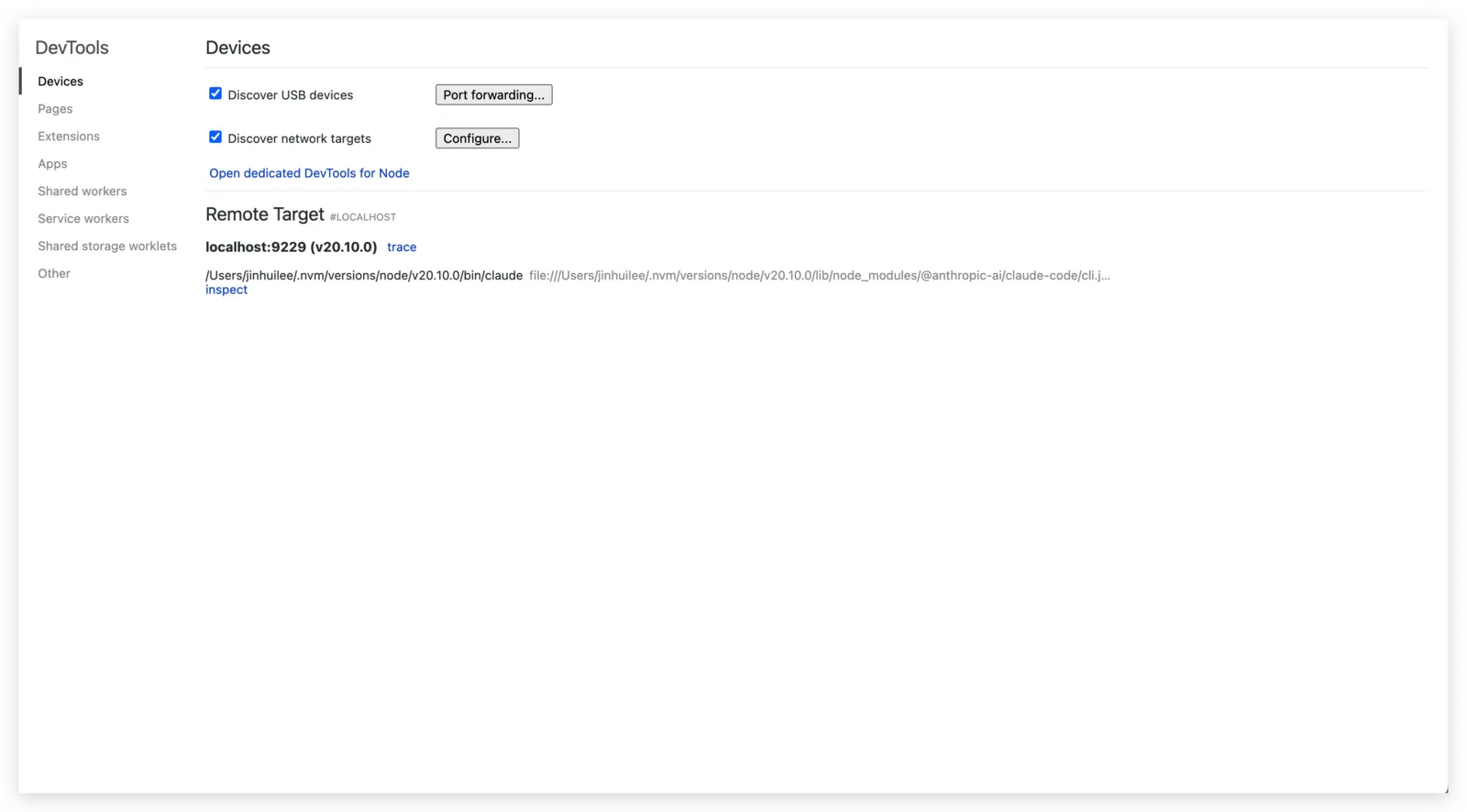 Claude Code Router Chrome 检查画面