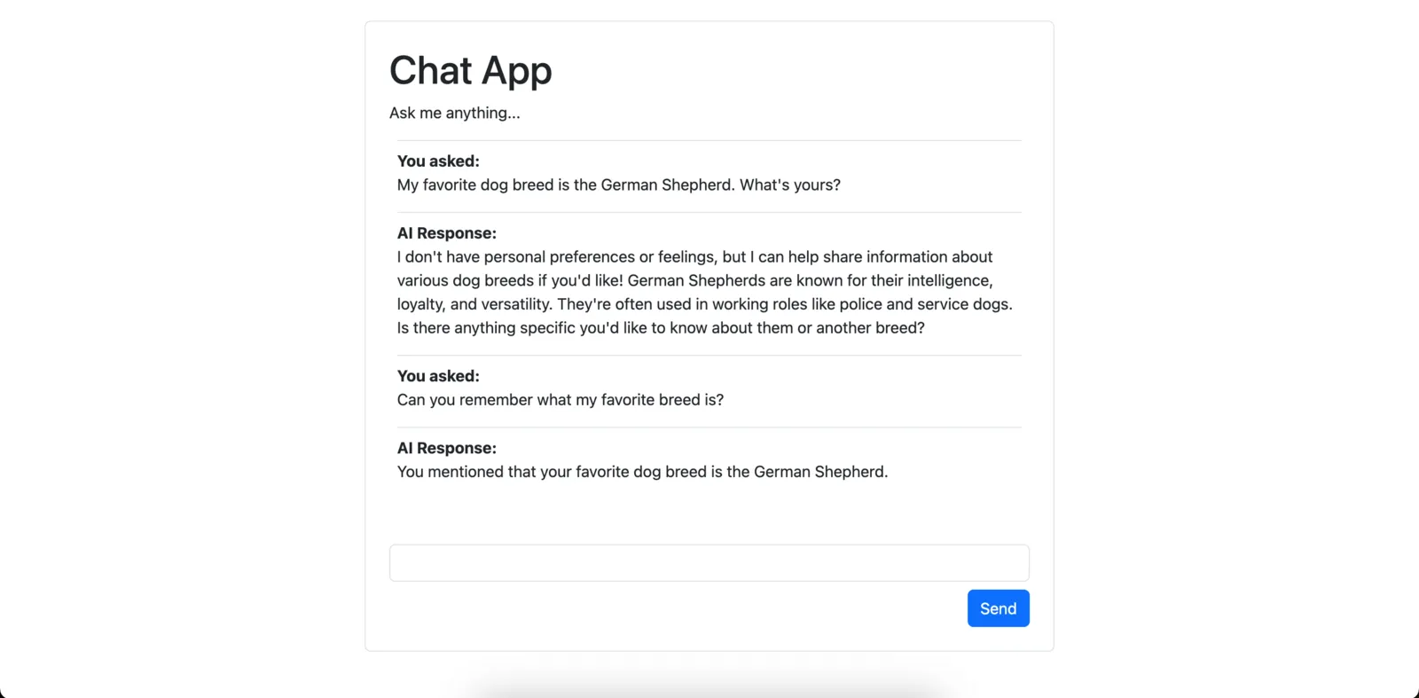Pydantic AI Chat App 示例