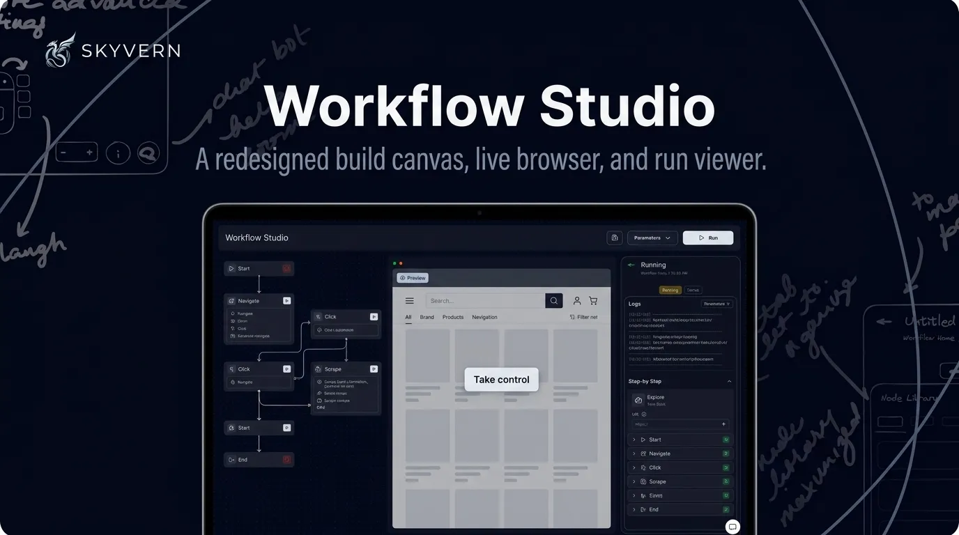 Skyvern Workflow Studio